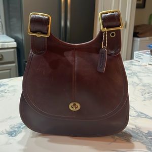 COACH 1970’s Vintage Crescent Saddle Bag